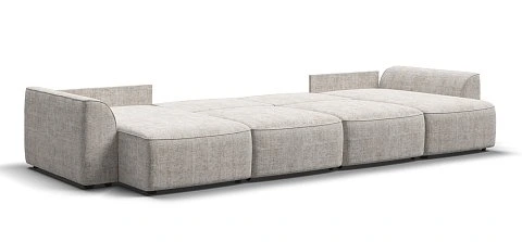 П-образный диван Кинг Модуль Шенилл Смарт кварц 3