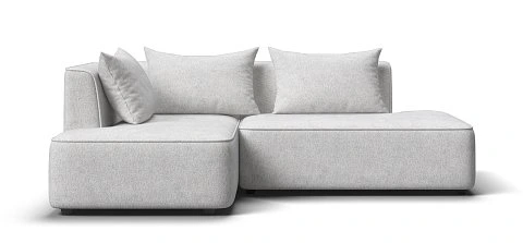 Угловой диван левый Кинг Твин Шенилл Клауд крем 1