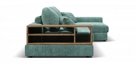 Угловой диван-кровать Босс Модуль ХЛ Шенилл Глосс минт 3