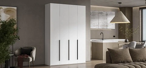 Босс Стандарт 160*236 шкаф распашной 4Д+ящики Белый 2