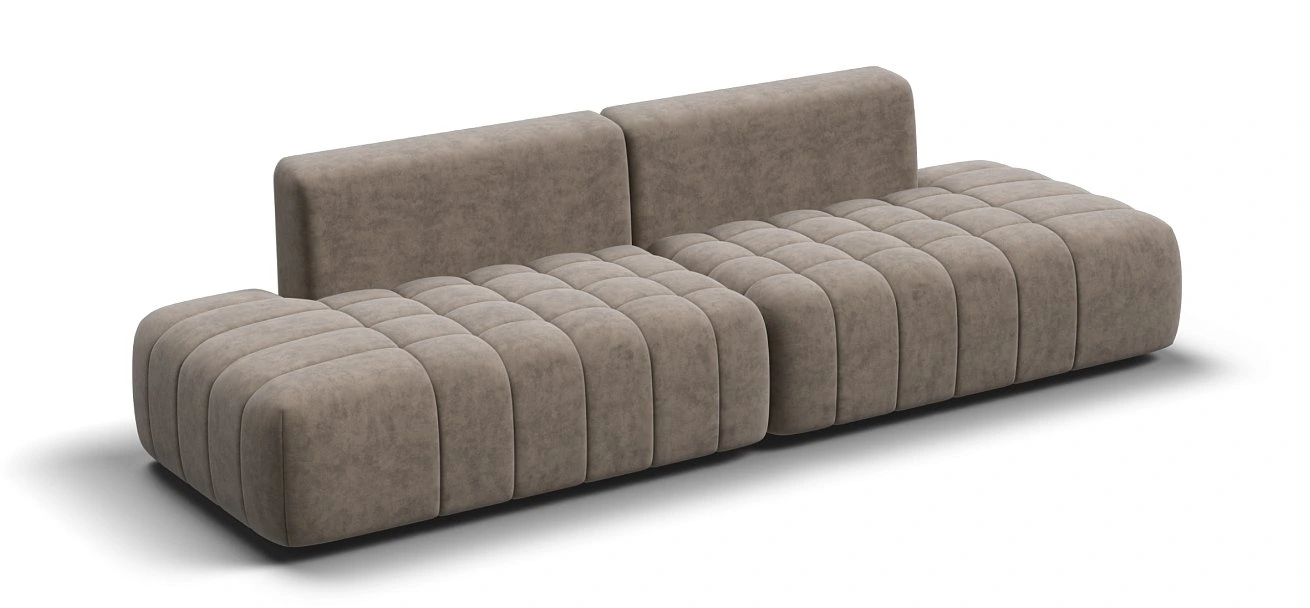 Диван Босс Твин прямой велюр Роял тауп