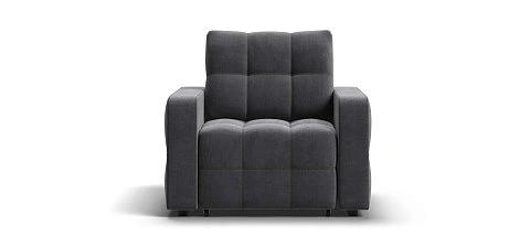 Денди кресло-кровать велюр Монолит серый 1