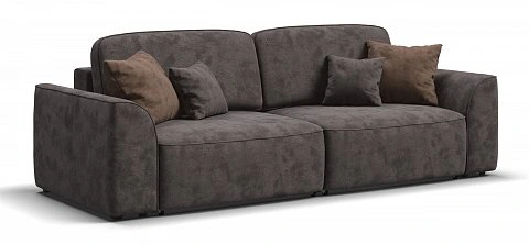 Диван Кинг велюр Алькантара серый