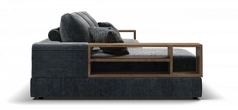 Угловой диван-кровать Босс Модуль ХЛ Шенилл Глосс карбон 3