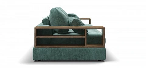 Диван-кровать BOSS MODOOL MAX шенилл Gloss минт с двумя полками подлокотниками 3