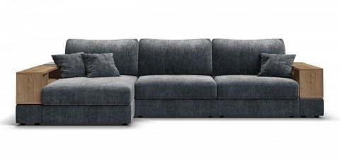 Угловой диван-кровать Босс Модуль ХЛ Шенилл Глосс карбон 2