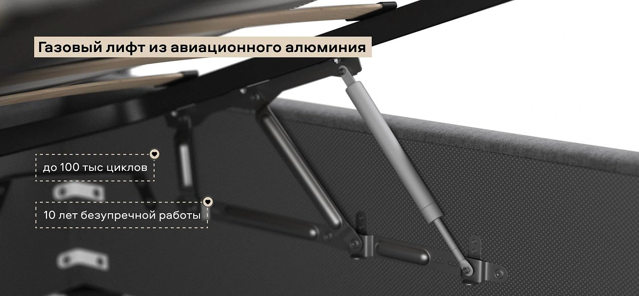 Фрея Кровать+ПМ 160*200 велюр Монолит серый