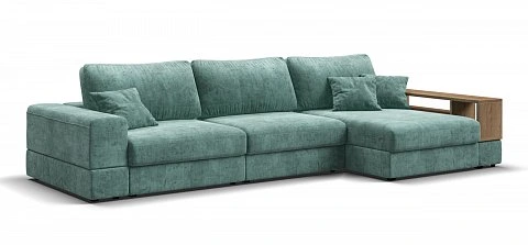 Угловой диван-кровать Босс Модуль ХЛ Шенилл Глосс минт 1