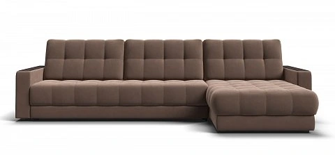 Угловой диван Босс Макс велюр Монолит мокко 1