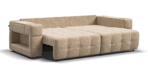 Диван Босс ХО велюр Роял шампань / Снежная Сонома 3