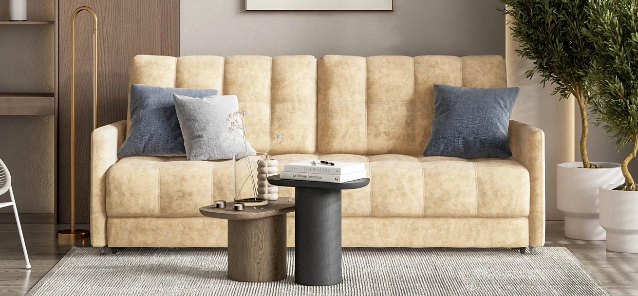 Диван Босс Лофт велюр Роял шампань