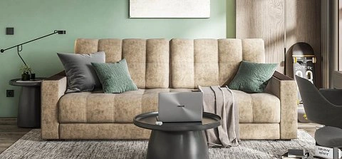 Диван Босс велюр Роял тауп 2