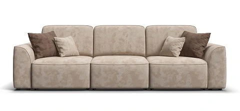 Диван Кинг Модуль Макс велюр Алькантара пепел 1