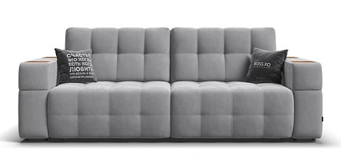 Диван Босс ХО велюр Монолит сталь / Дымчатый Крафт 1