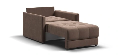 Босс Лофт кресло-кровать велюр Монолит мокко 3
