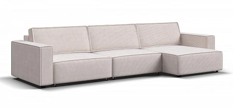 Угловой диван Босс Софт Модуль Макс Вельвет Корд бежевый