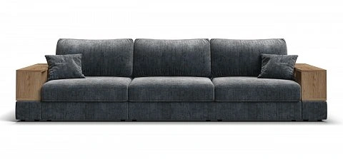 Диван-кровать BOSS MODOOL MAX шенилл Gloss карбон с двумя полками подлокотниками 2