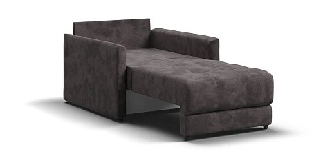 Босс Лофт кресло-кровать велюр Алькантара серый 3