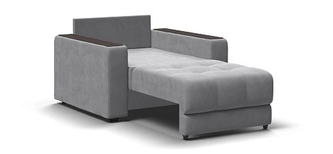 Босс кресло-кровать велюр Монолит сталь 3