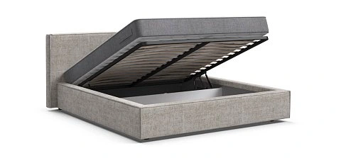 Норд Кровать+ПМ 160*200 Шенилл Смарт кварц 3