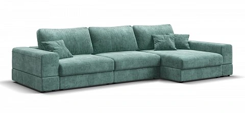 Угловой диван-кровать Босс Модуль ХЛ Шенилл Глосс минт 1