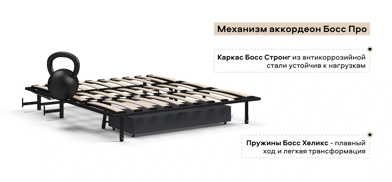 Диван Босс Слип 160 велюр Алькантара серый