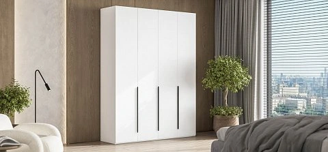 Босс Стандарт 180*236 шкаф распашной 4Д+ящики Белый 2