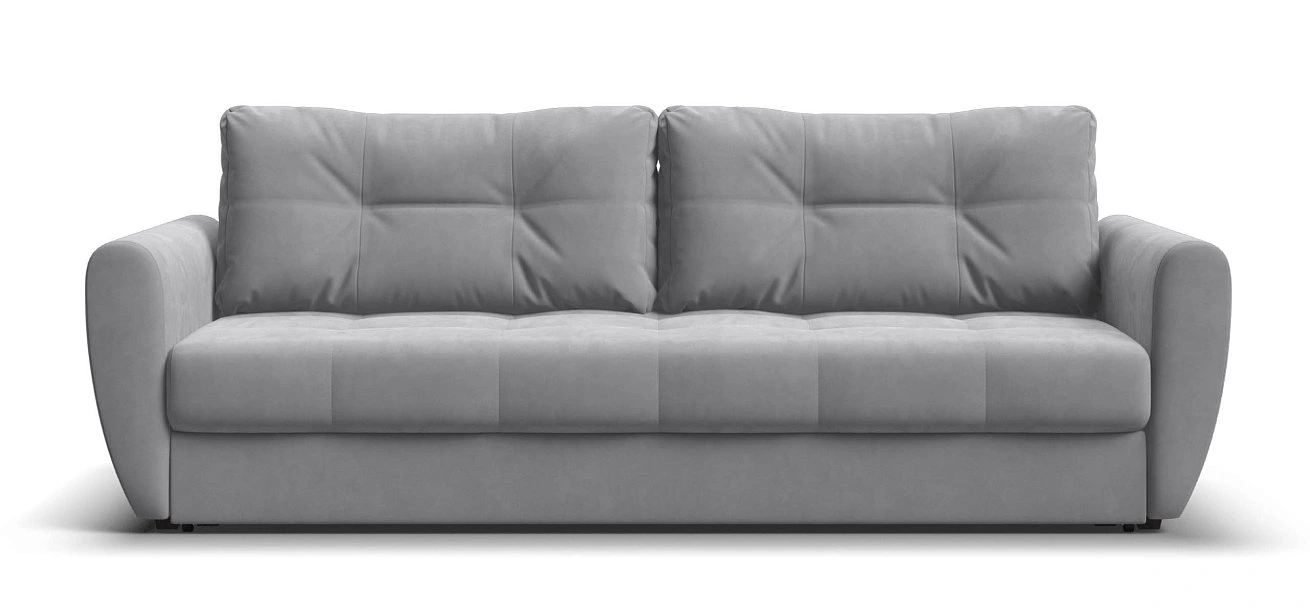 Диван Престон велюр Монолит сталь