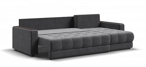 Угловой диван Босс Классик велюр Монолит серый 3