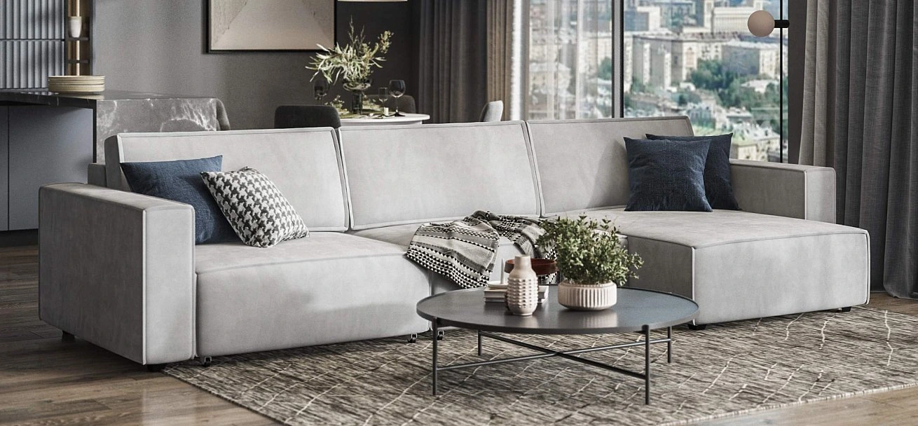 Босс Софт Модуль спальное место велюр Монолит сталь