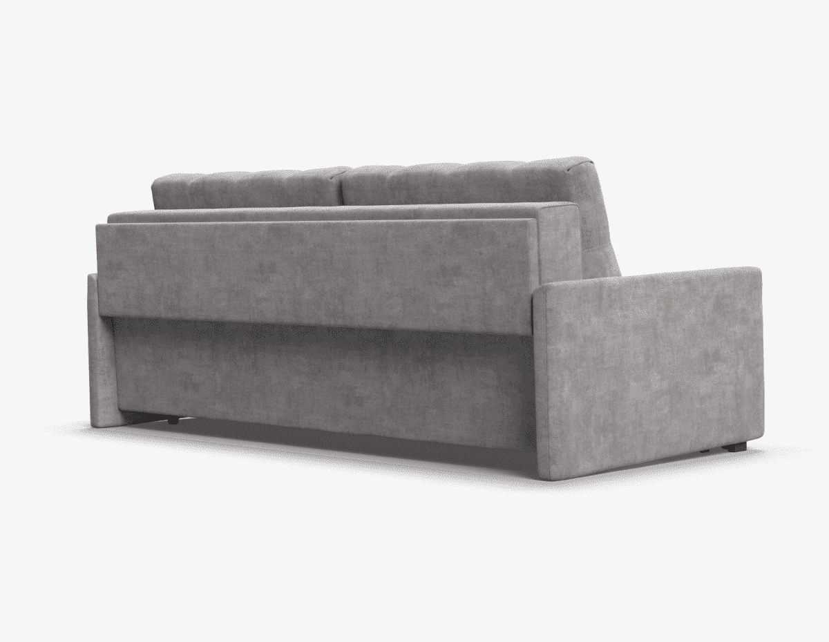 Дизайн 360° – диван прекрасен со всех сторон. Приспинная планка обеспечивает защиту стены от загрязнений и истирания.