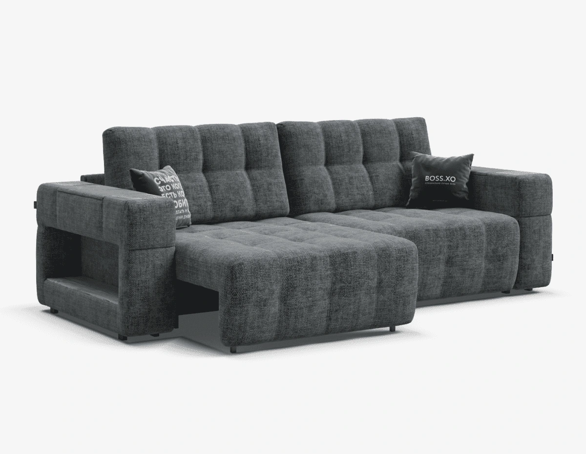 Прямой и угловой диван одновременно.