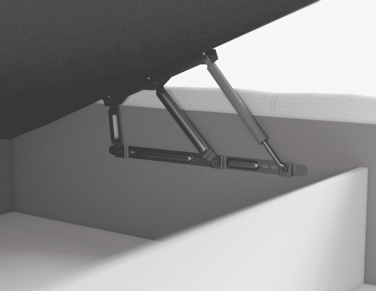 Оттоманка на газлифтах - легкий доступ к бельевому коробу.