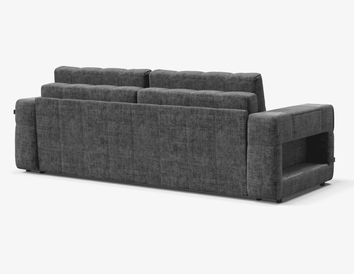 Дизайн 360: прекрасен со всех сторон. Приспинная планка обеспечивает защиту стены от загрязнений и истирания.