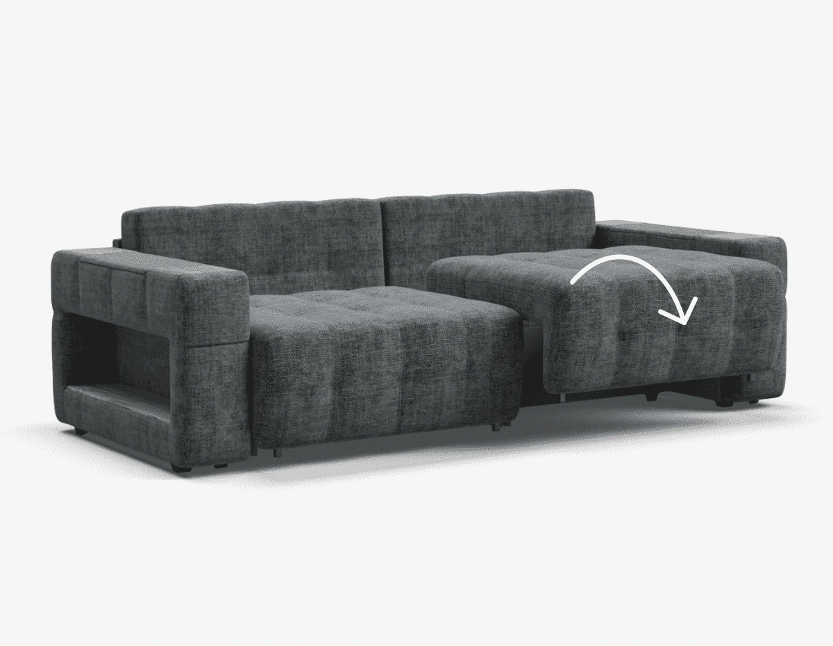 Металлический каркас-механизм танк прослужит более 50 лет.