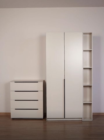 Рим 90 шкаф распашной 2Д+ящики 01 Кашемир