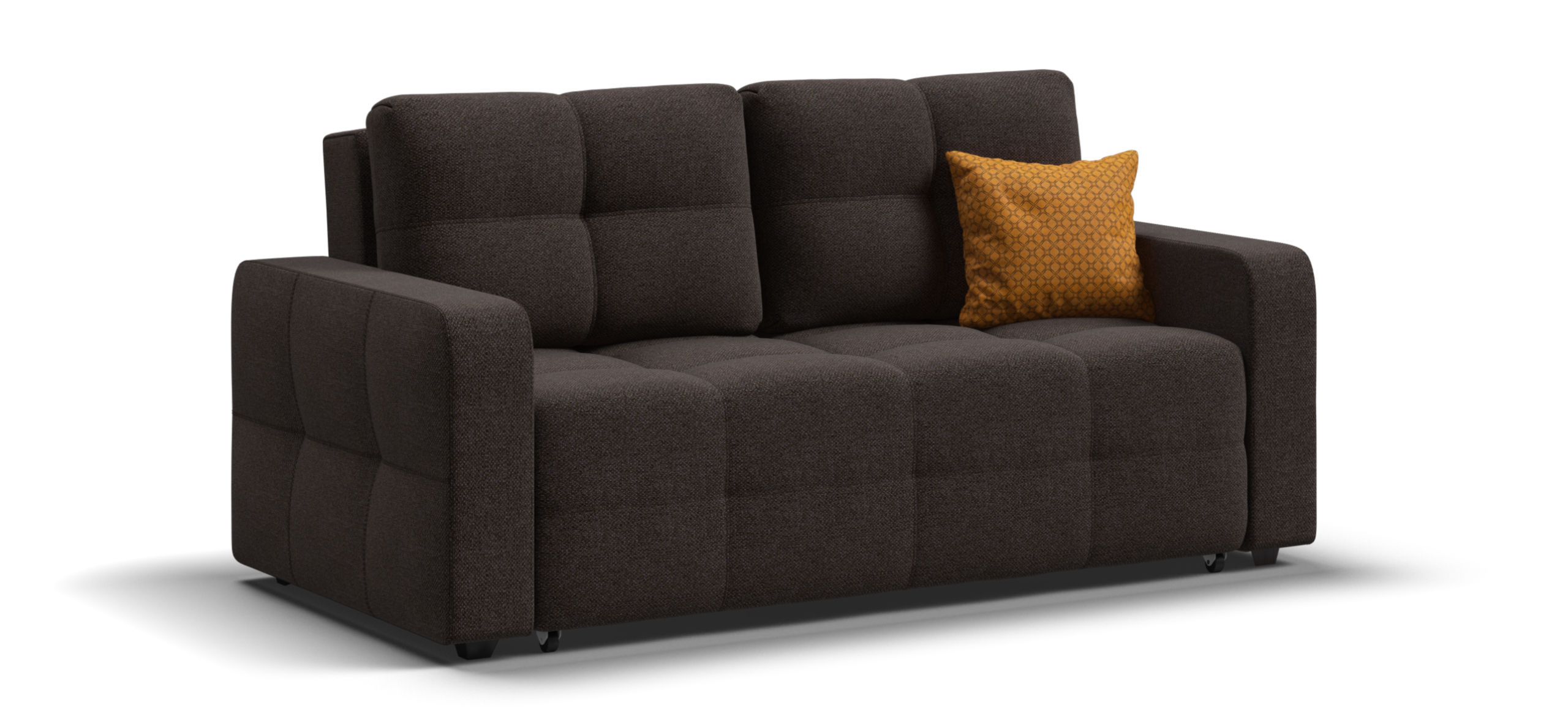 Диван Денди двухместный Рогожка Мальмо шоколад 29999₽