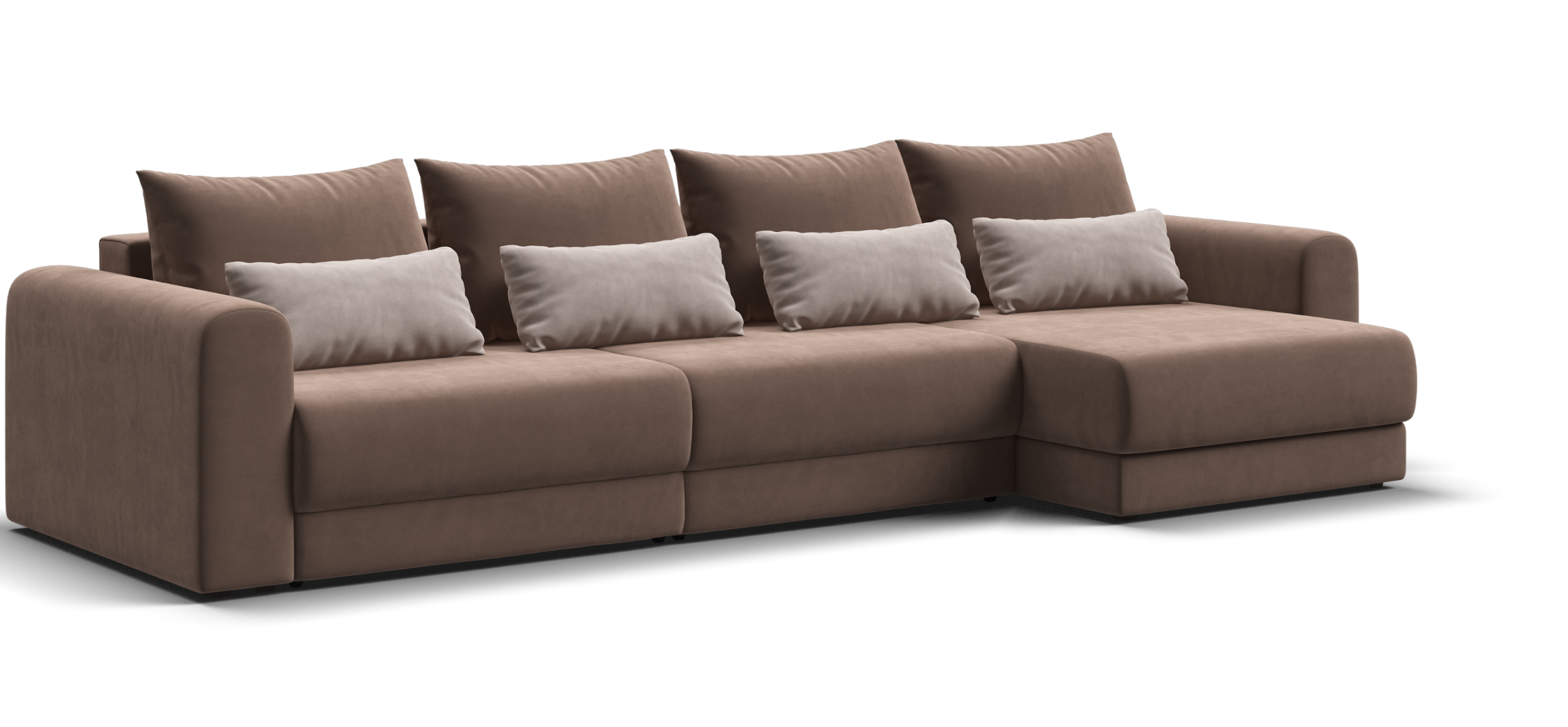 Модульный угловой диван Ричмонд Модуль Макс велюр Монолит мокко 68996₽