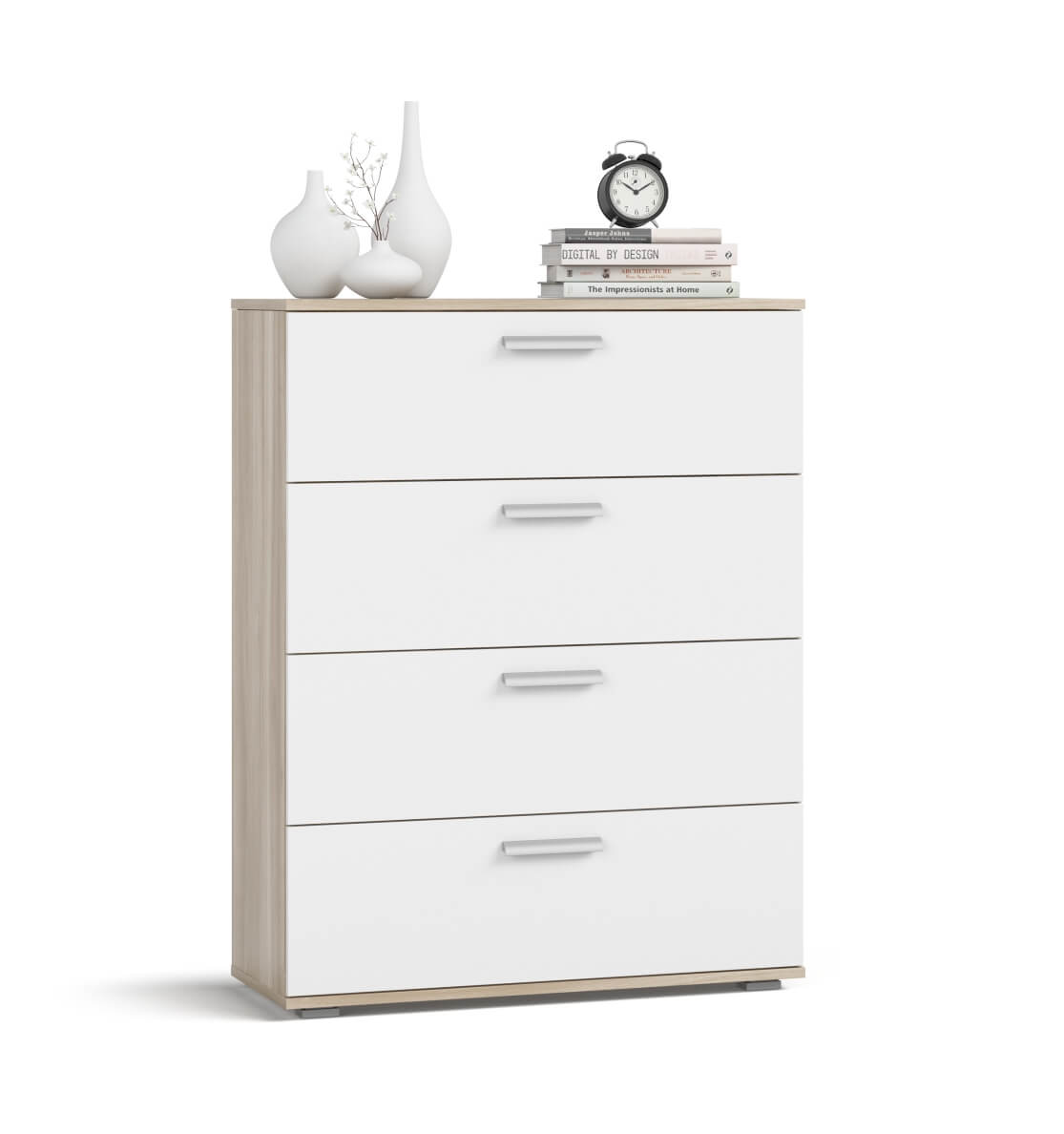 Комод Люкс Белый снег Сонома 6999₽