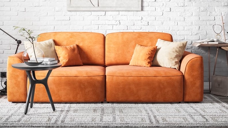 Диван Кинг Шенилл Смарт серый