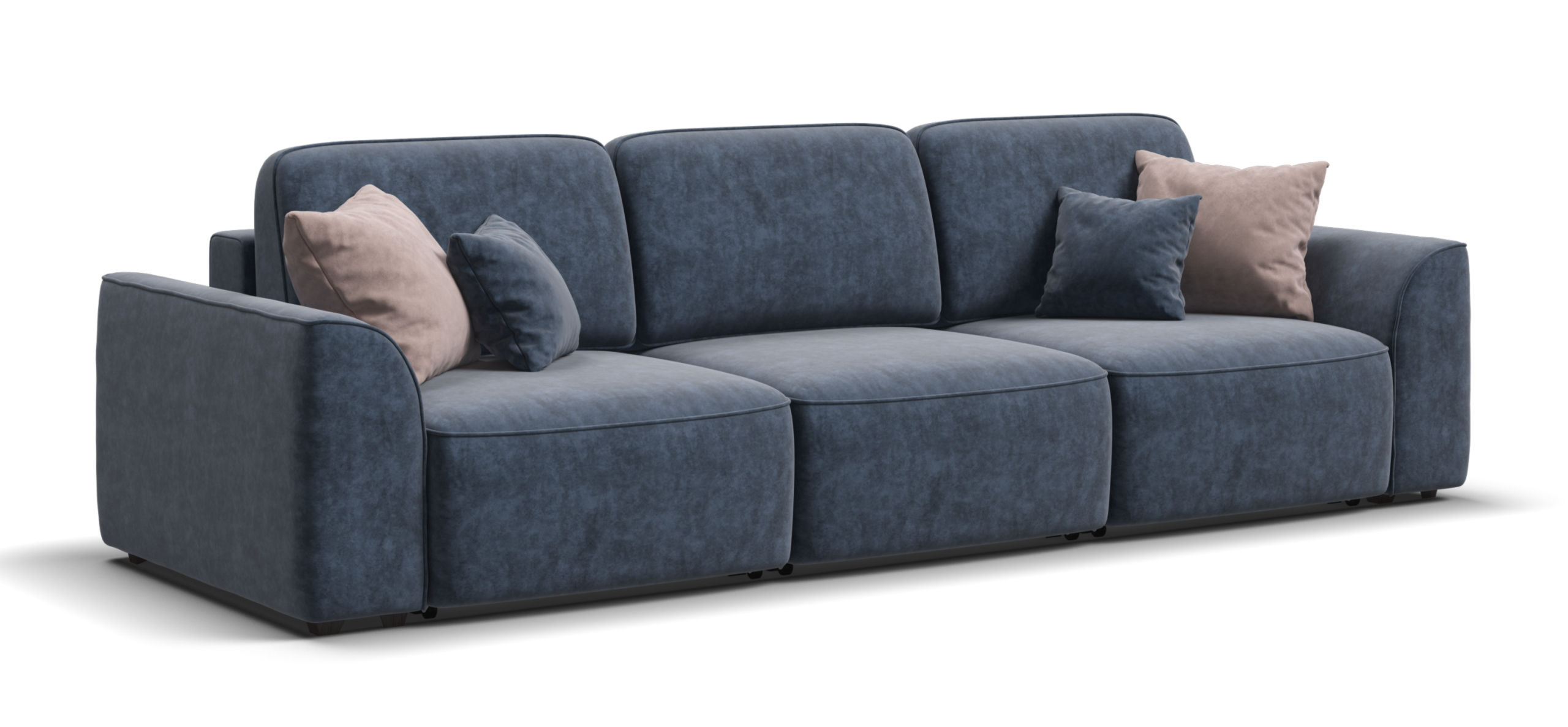 Диван Кинг Модуль Макс велюр Роял синий 91700₽