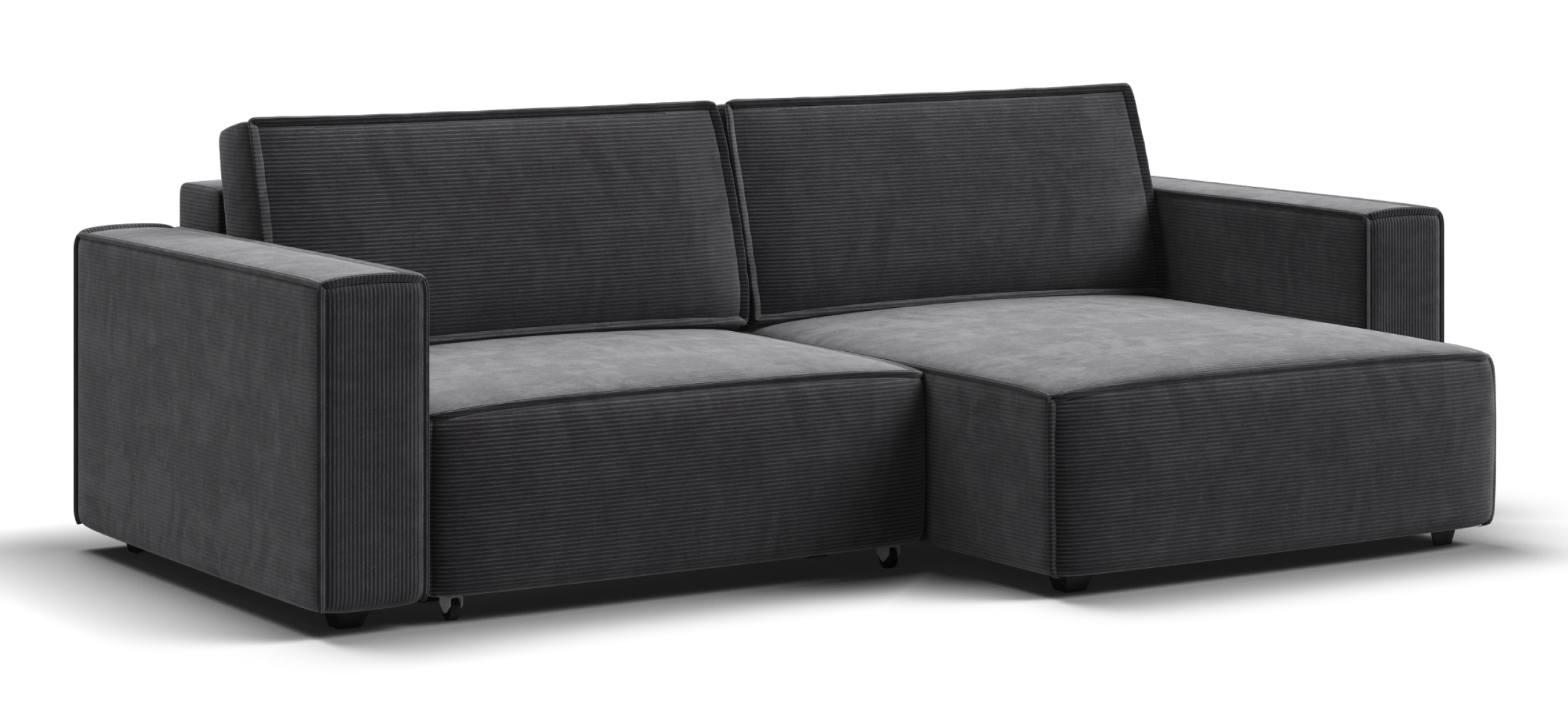 Угловой диван Босс Софт Модуль Вельвет Корд графит 71000₽