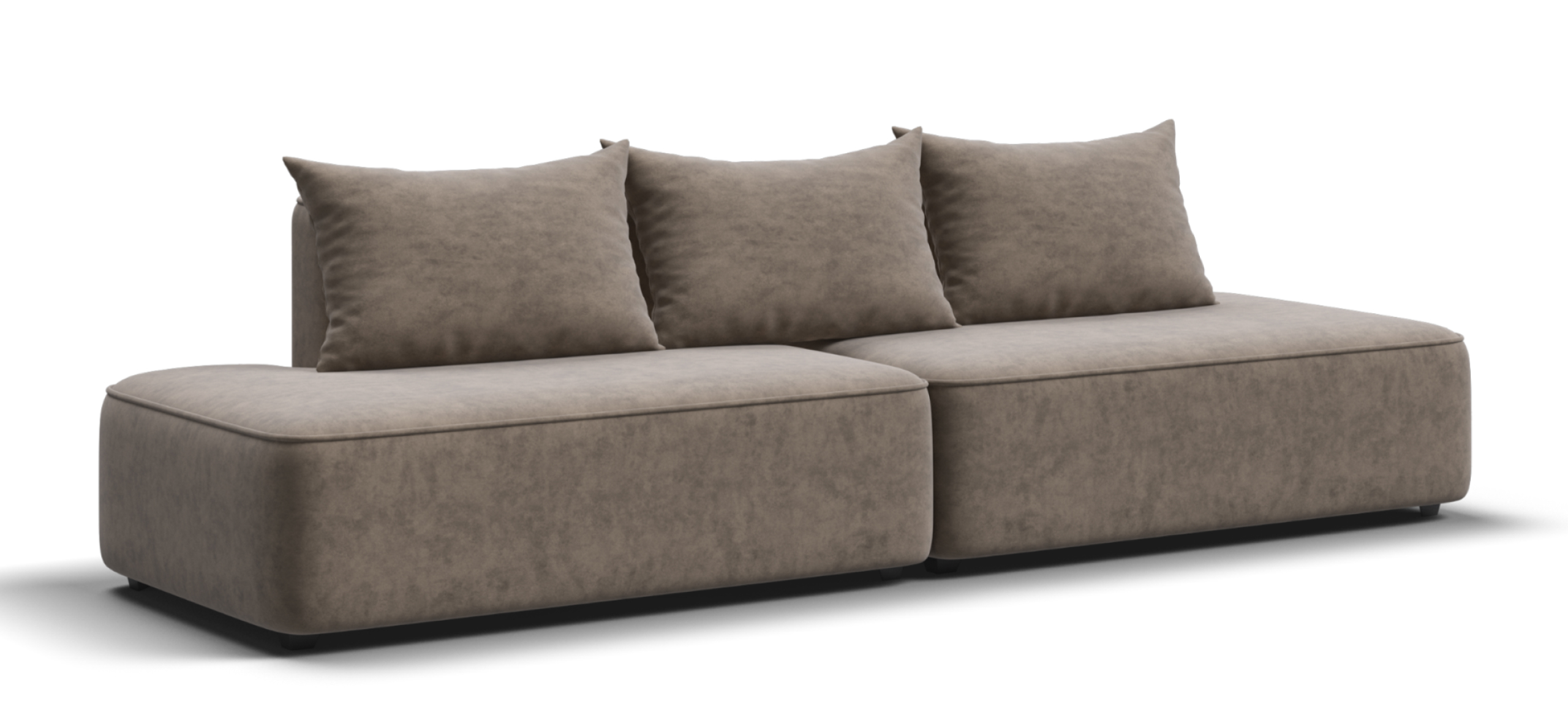 Диван Кинг Твин велюр Роял тауп 69700₽