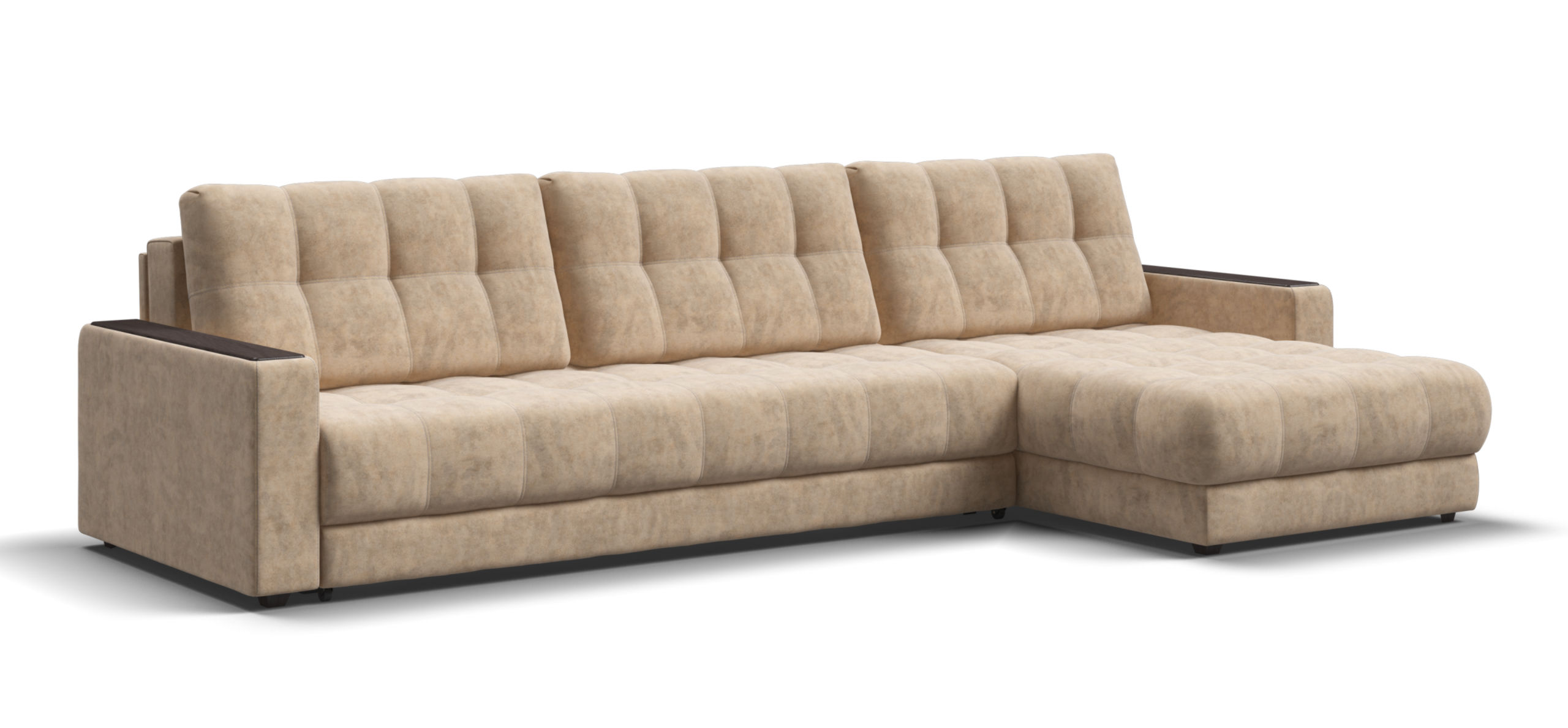 Угловой диван Босс Макс велюр Роял шампань 85700₽