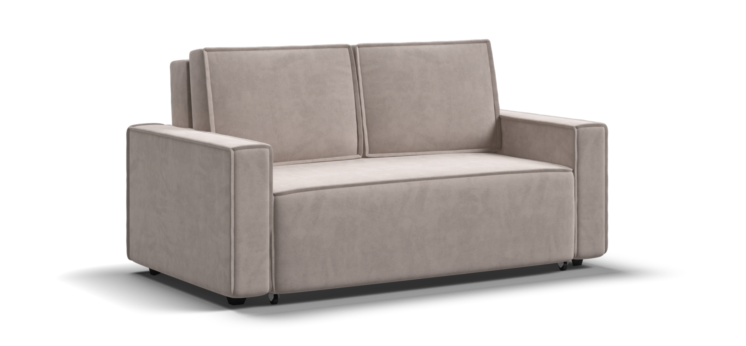 Диван Норд двухместный велюр Монолит латте 33999₽