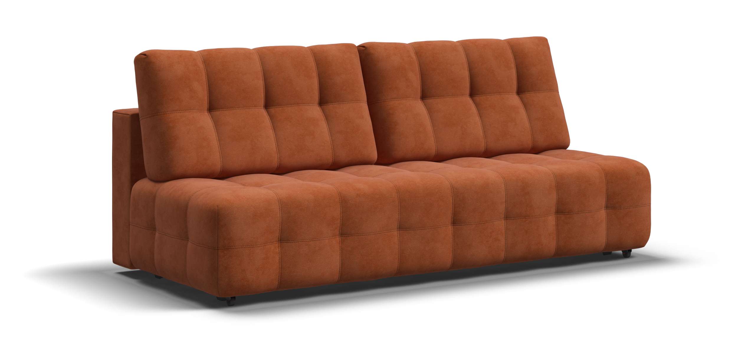 Диван Босс Мини велюр Алькантара оранж 37700₽