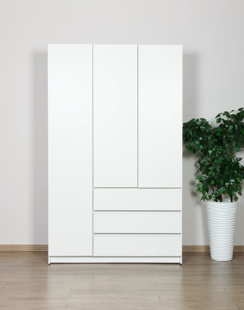 Идея 120 шкаф распашной 3Д+ящики Кашемир