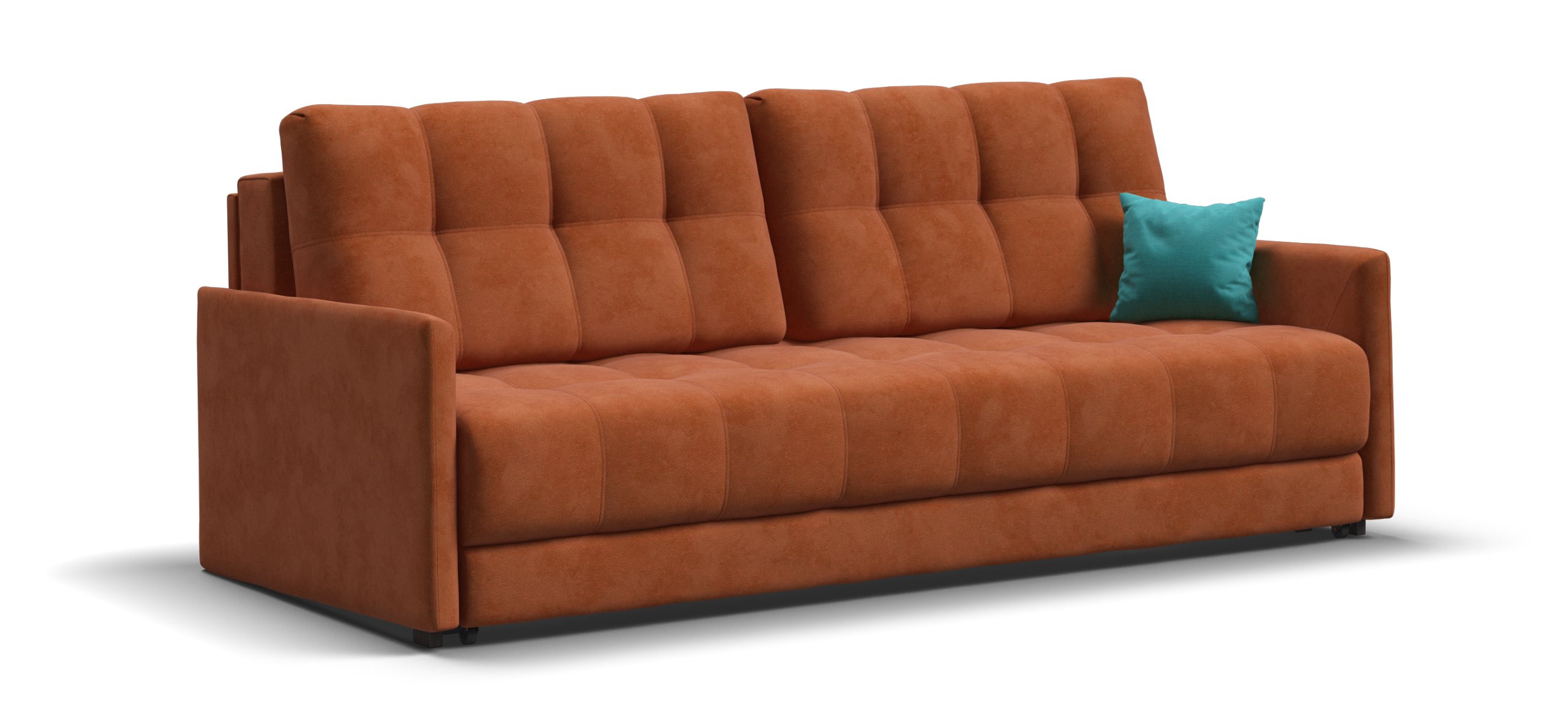 

Диван Босс Лофт велюр Алькантара оранж, Оранжевый