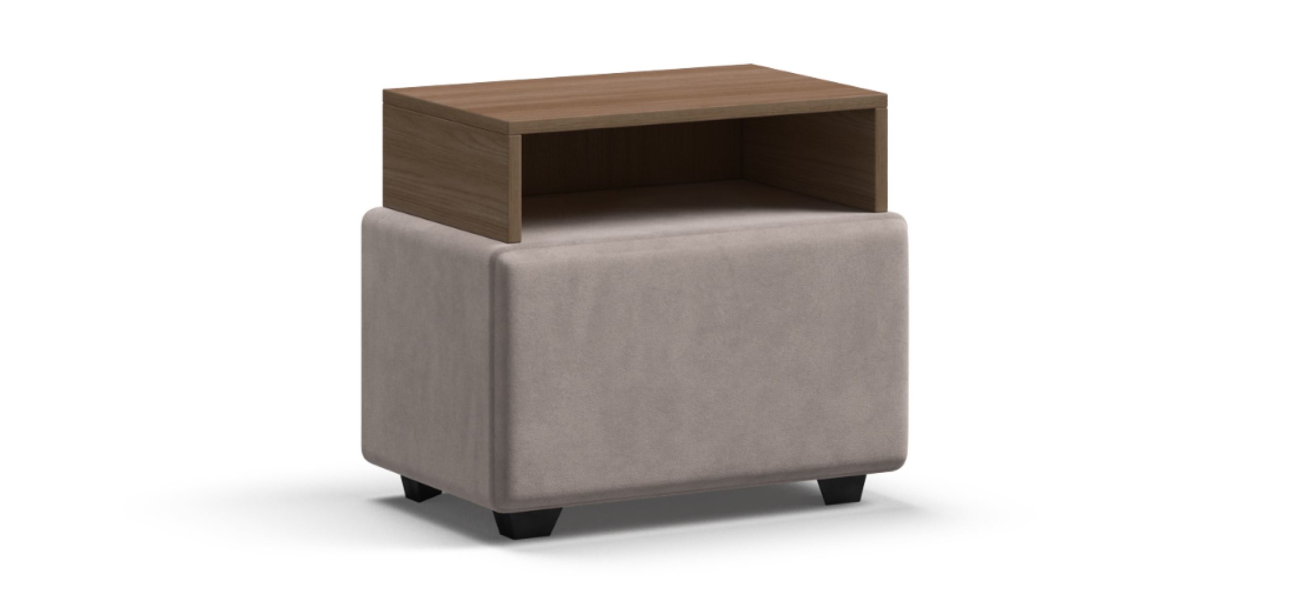 

Тумба Босс велюр Монолит латте, Орех селект, Мокко