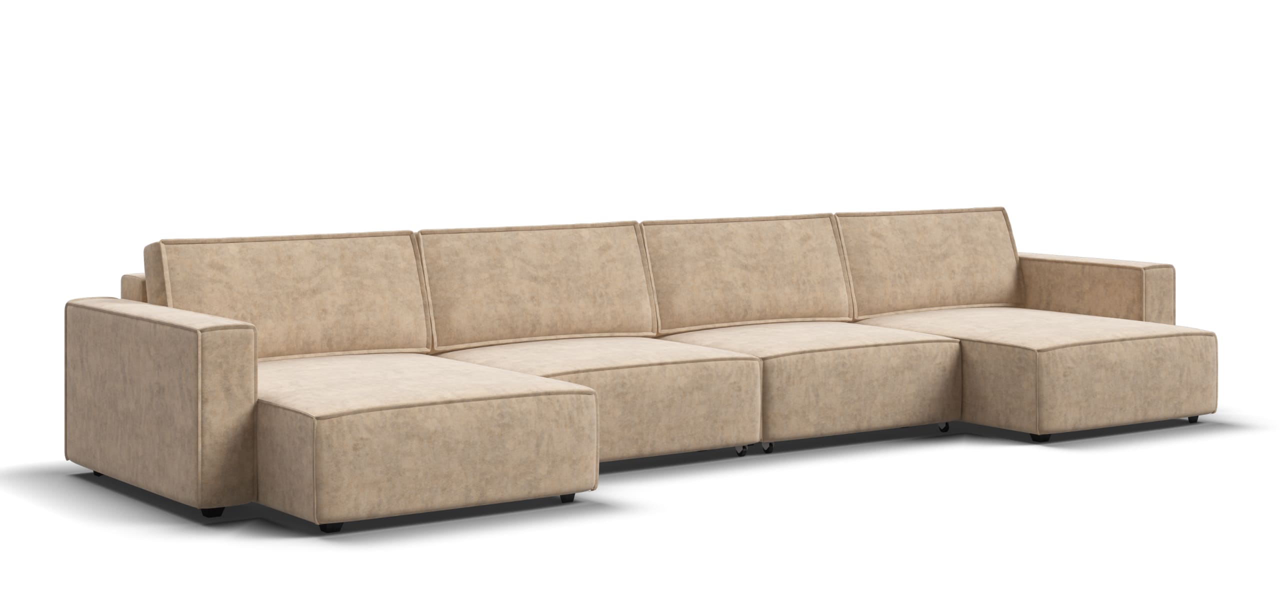 П-образный диван Босс Софт Модуль велюр Роял шампань 130400₽